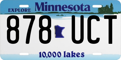 MN license plate 878UCT