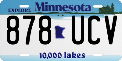 MN license plate 878UCV