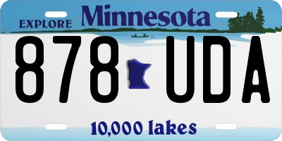 MN license plate 878UDA