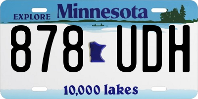 MN license plate 878UDH