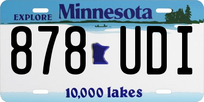 MN license plate 878UDI