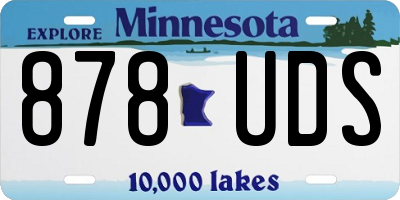 MN license plate 878UDS