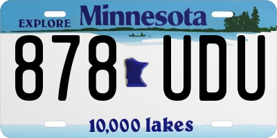 MN license plate 878UDU