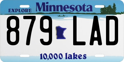 MN license plate 879LAD