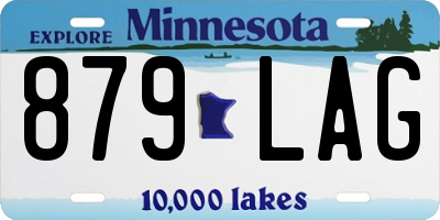 MN license plate 879LAG