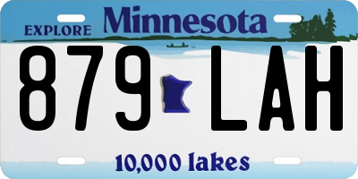 MN license plate 879LAH