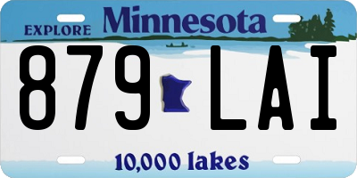 MN license plate 879LAI