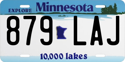 MN license plate 879LAJ