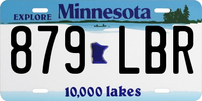 MN license plate 879LBR