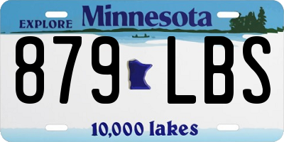 MN license plate 879LBS