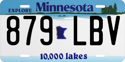 MN license plate 879LBV