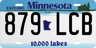 MN license plate 879LCB