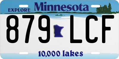 MN license plate 879LCF