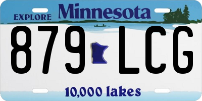 MN license plate 879LCG