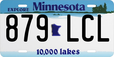 MN license plate 879LCL
