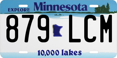 MN license plate 879LCM