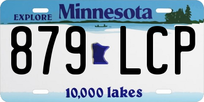 MN license plate 879LCP