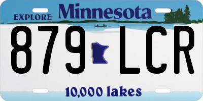 MN license plate 879LCR