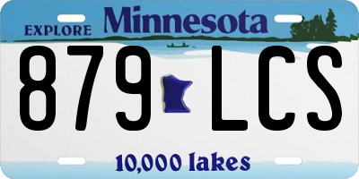 MN license plate 879LCS