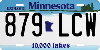 MN license plate 879LCW
