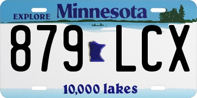 MN license plate 879LCX