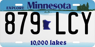 MN license plate 879LCY