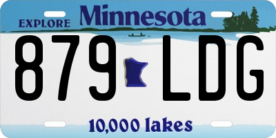 MN license plate 879LDG