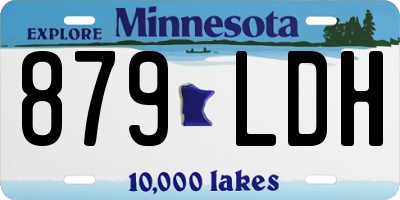 MN license plate 879LDH