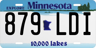 MN license plate 879LDI