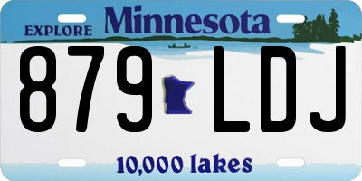 MN license plate 879LDJ