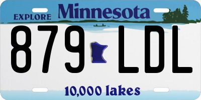 MN license plate 879LDL