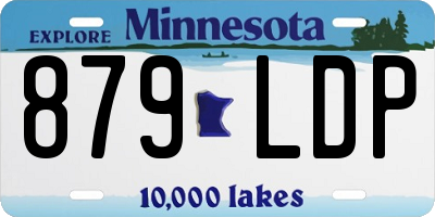 MN license plate 879LDP