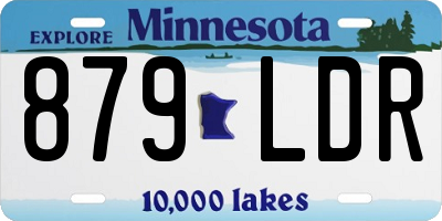 MN license plate 879LDR