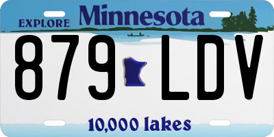 MN license plate 879LDV