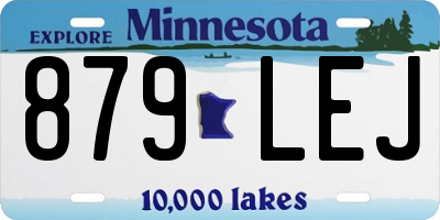 MN license plate 879LEJ