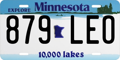 MN license plate 879LEO