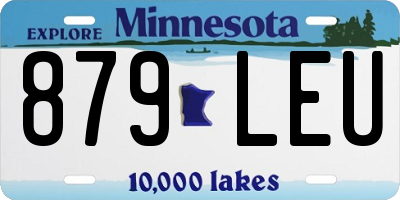 MN license plate 879LEU