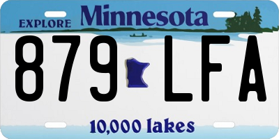MN license plate 879LFA