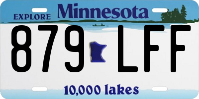 MN license plate 879LFF