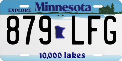MN license plate 879LFG