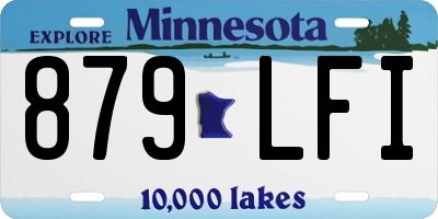 MN license plate 879LFI