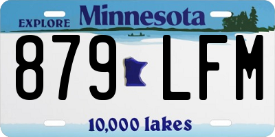MN license plate 879LFM