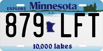 MN license plate 879LFT