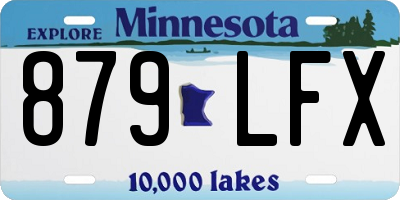 MN license plate 879LFX