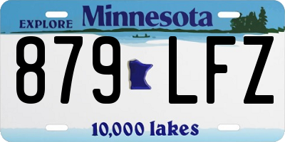 MN license plate 879LFZ