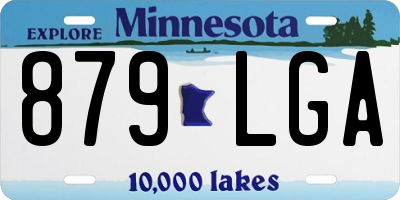MN license plate 879LGA