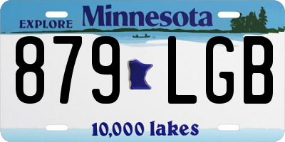 MN license plate 879LGB