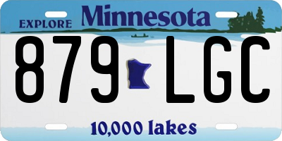 MN license plate 879LGC