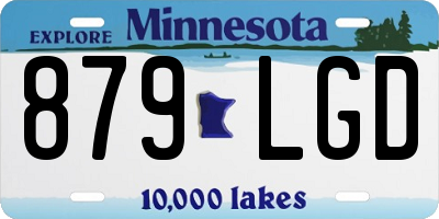 MN license plate 879LGD