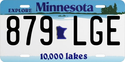 MN license plate 879LGE